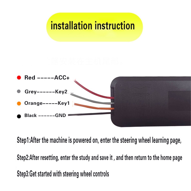 Thiết Bị Điều Khiển Từ Xa Gắn Vô Lăng Xe Hơi 2 DIN MP5 DVD