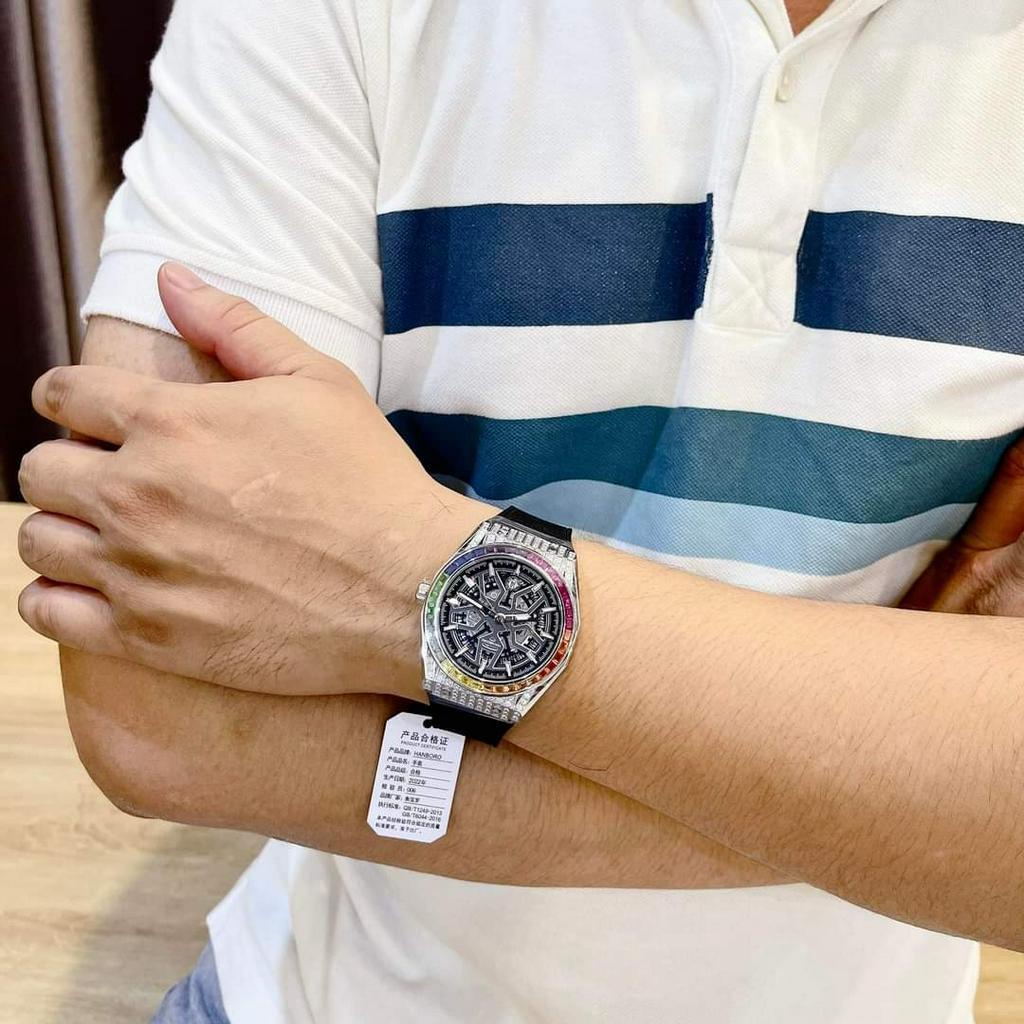 Đồng Hồ Chính Hãng Nam Hanboro,Máy Cơ Automatic,Size:42mm Full Box, Trẻ Trung,Cá Tính