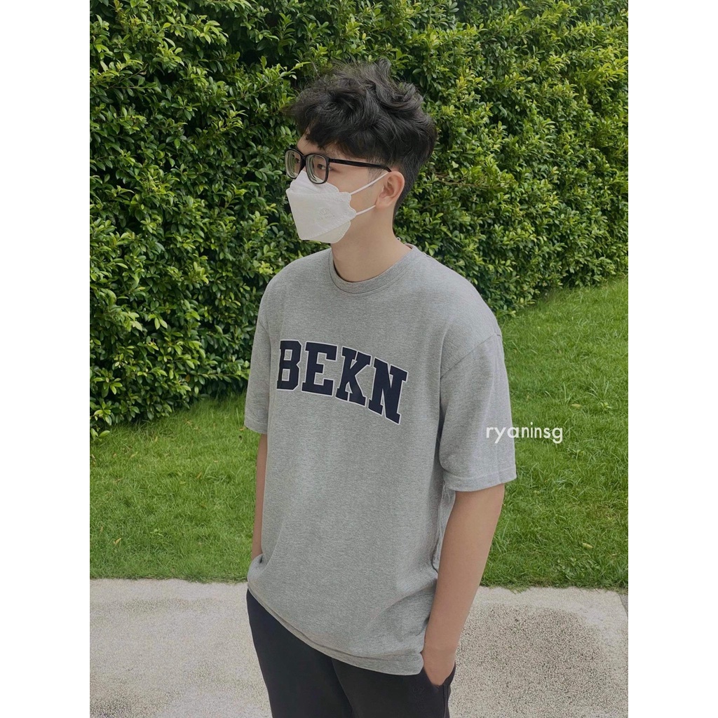 RYAN - Áo thun nam BEKN ngắn tay vải cotton thương hiệu RYAN form rộng phong cách Hàn Quốc