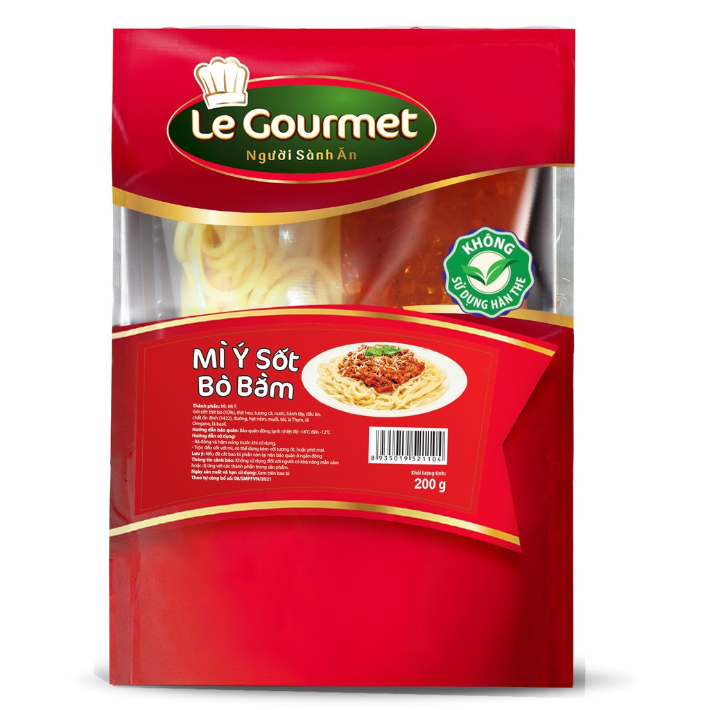 Mì ý sốt bò bằm 200g