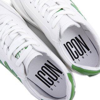Giày Sneaker Basic Nam Nữ ICON DENIM White & Green GI110D04