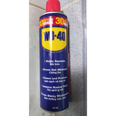 Dầu bôi trơn chống ẩm, làm sạch rỉ sét, bảo dưỡng máy móc Wd-40 412ml