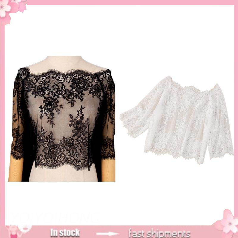 Cổ Áo Sơ Mi Giả Phối Ren Có Thể Tháo Rời Cho Nữ Ốp