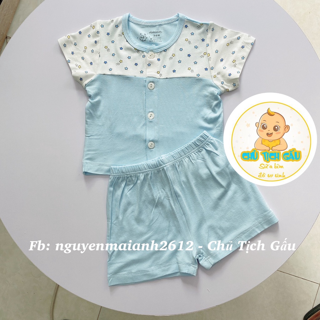 Bộ quần áo cộc tay cho bé hãng Abbieoh