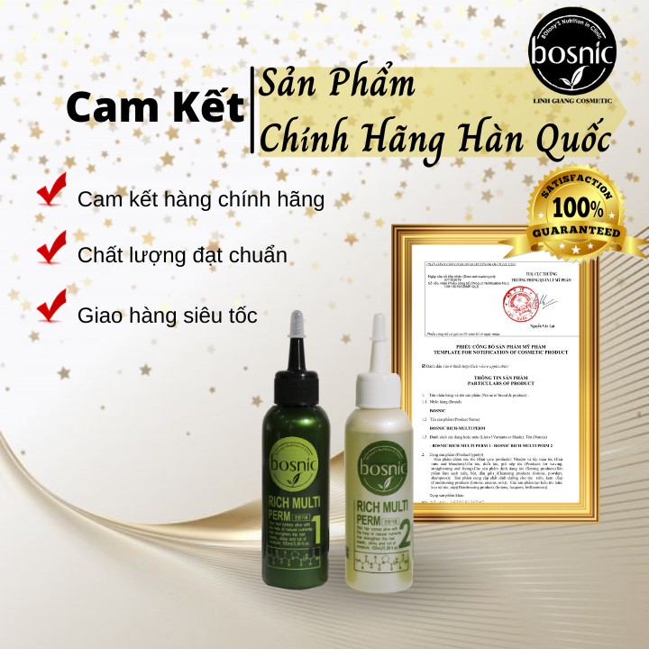 [Dành cho salon chuyên nghiệp] Thuốc Uốn Đa Năng Collagen BOSNIC 100ML