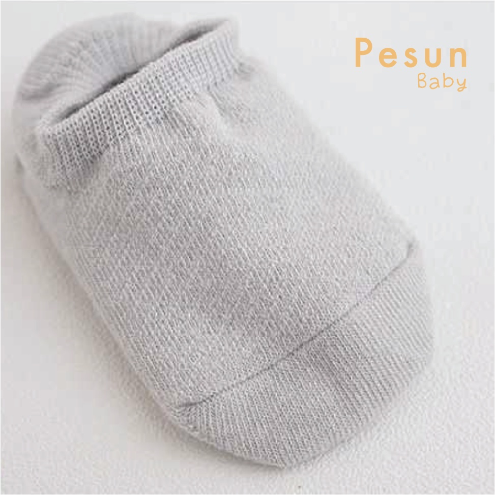 I Tất Màu Trơn Chống Trượt Cho Bé 0-3 Tuổi