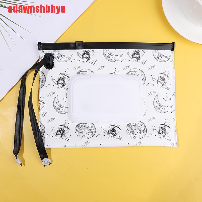 [adawnshbhyu]Wet Wipes Box Cleaning Storage Bag Easy-carrying EVA Tissue Container 18*14CM