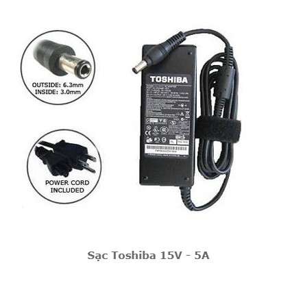 Sạc Laptop Toshiba 15V - 5A hàng chất lượng