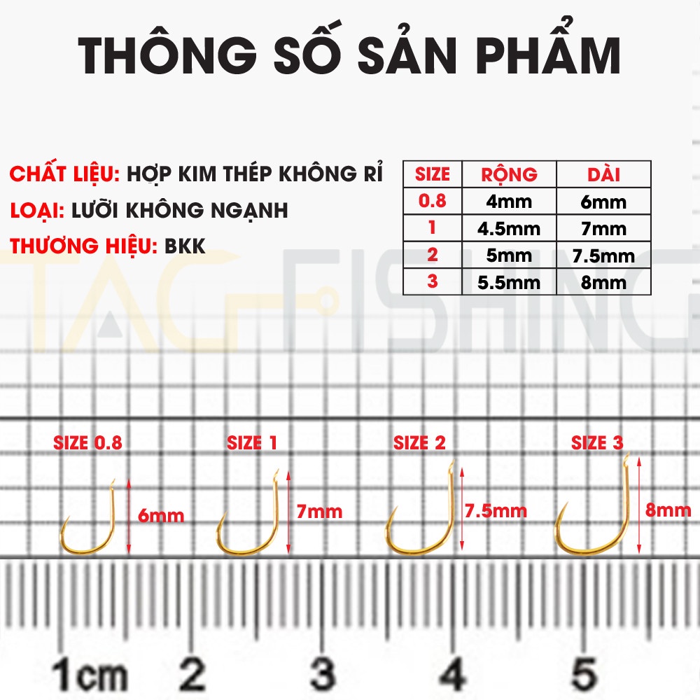 Lưỡi Đơn BKK BARBLESS Không Ngạnh ( DIẾC )