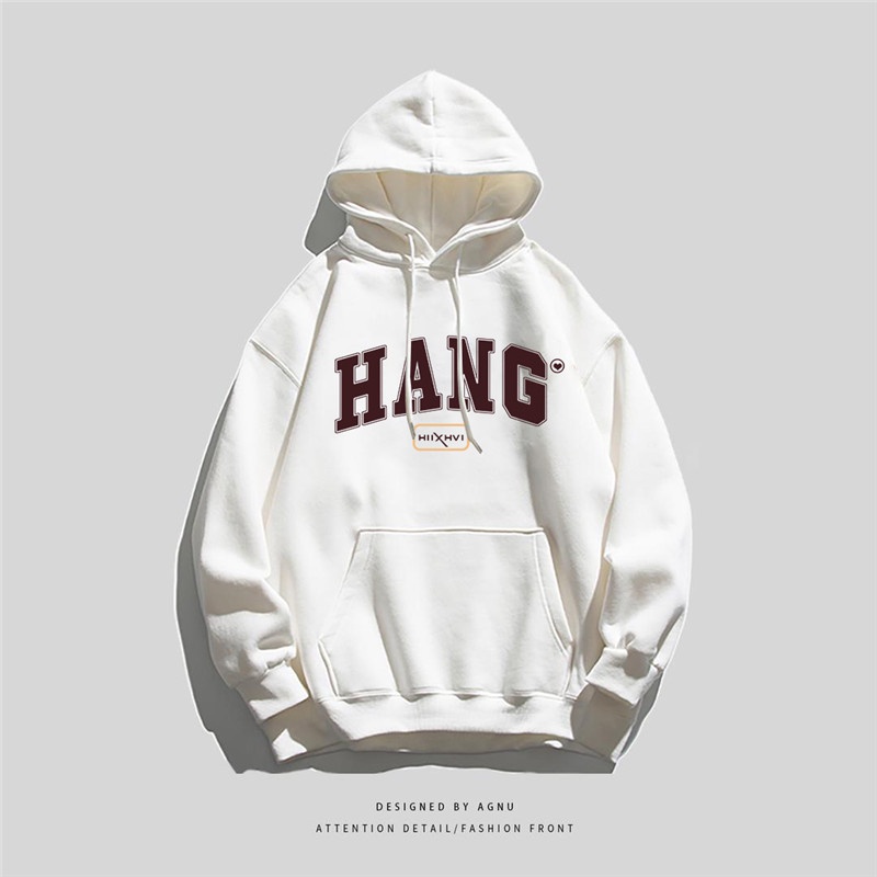 NRVP Áo Khoác Hoodie Tay Dài Dáng Rộng In Họa Tiết Phong Cách Hàn Quốc Dành Cho Nam Nữ