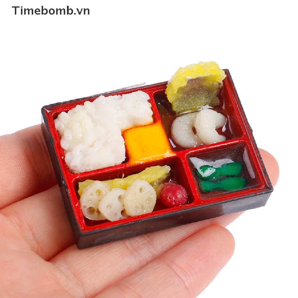 Hộp đựng thức ăn nhanh phong cách Nhật Bản cho nhà búp bê tỉ lệ 1:12