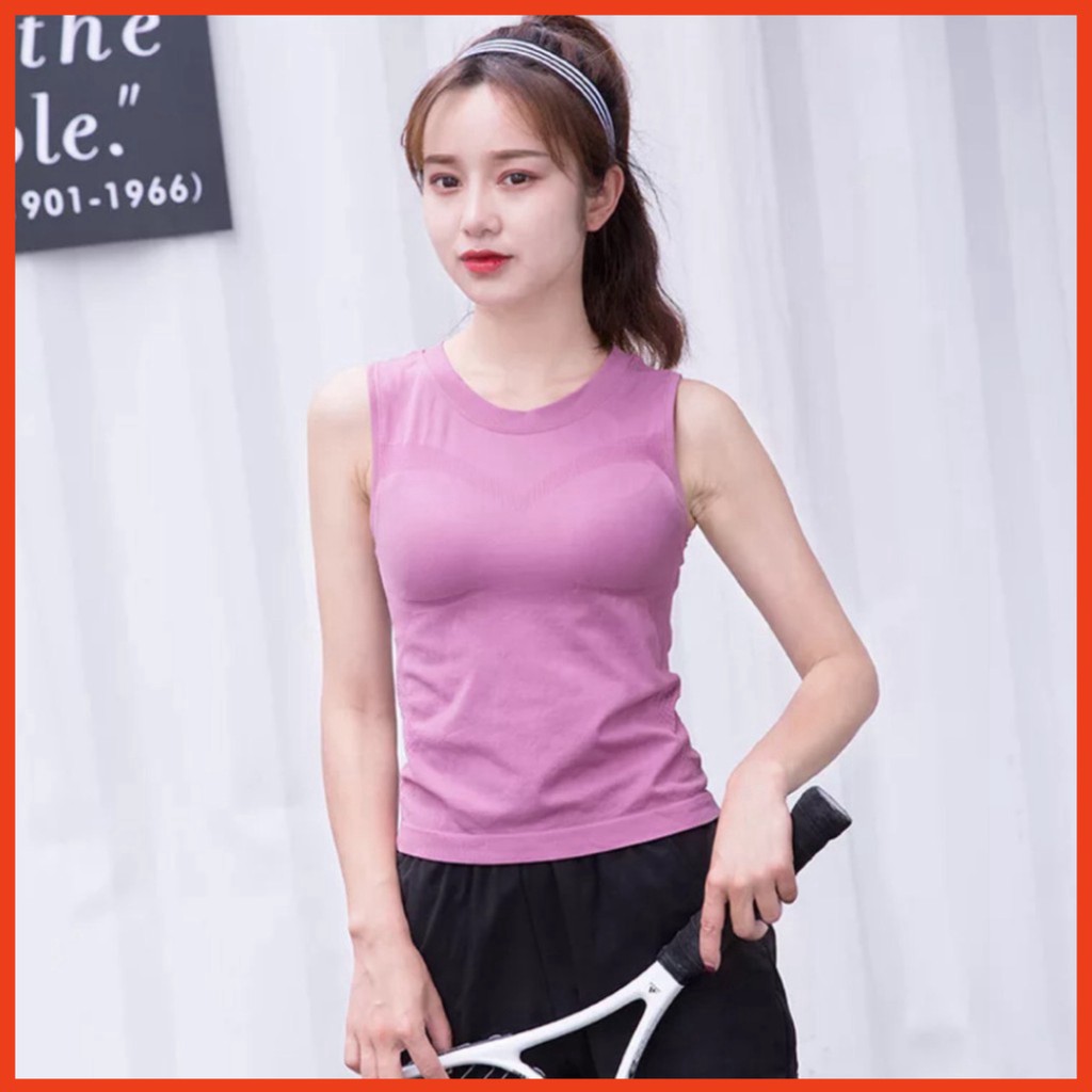 Áo Tập GYM -YOGA - Chất Liệu Thấm Hút Mồ Hôi Hàng Quảng Châu -Cao Cấp&quot; (AT7)