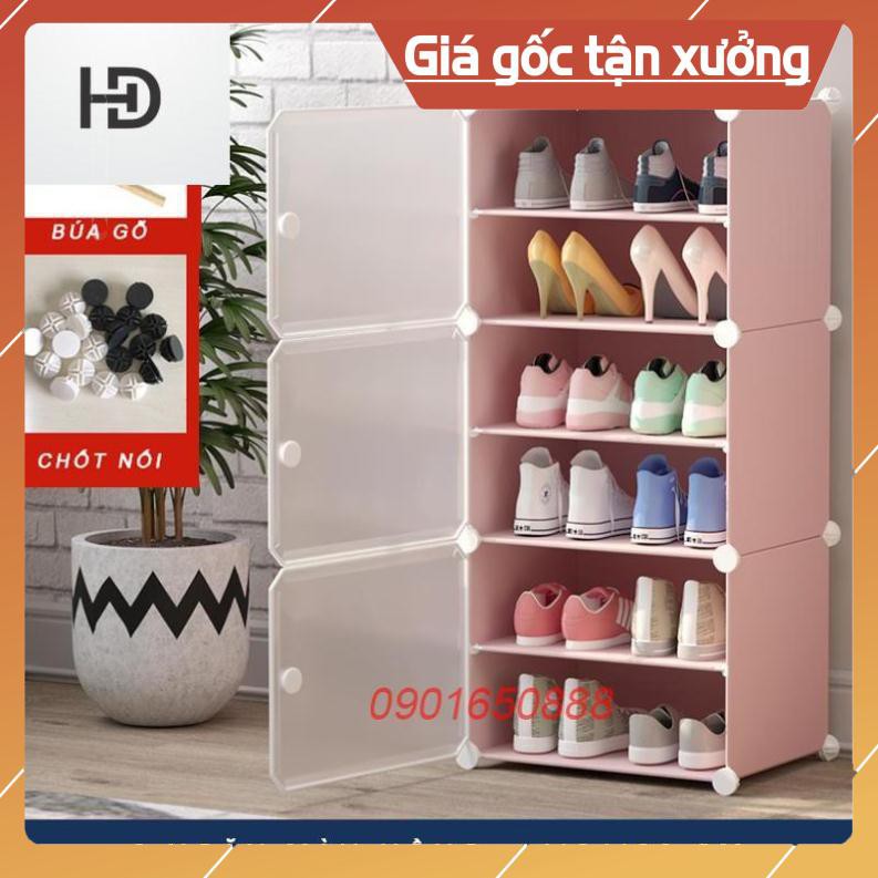 [RẺ VÔ ĐỊCH - TỦ GIÀY 6-8 NGĂN] Tủ nhựa đựng giày lắp ghép - Kệ để giày đa năng