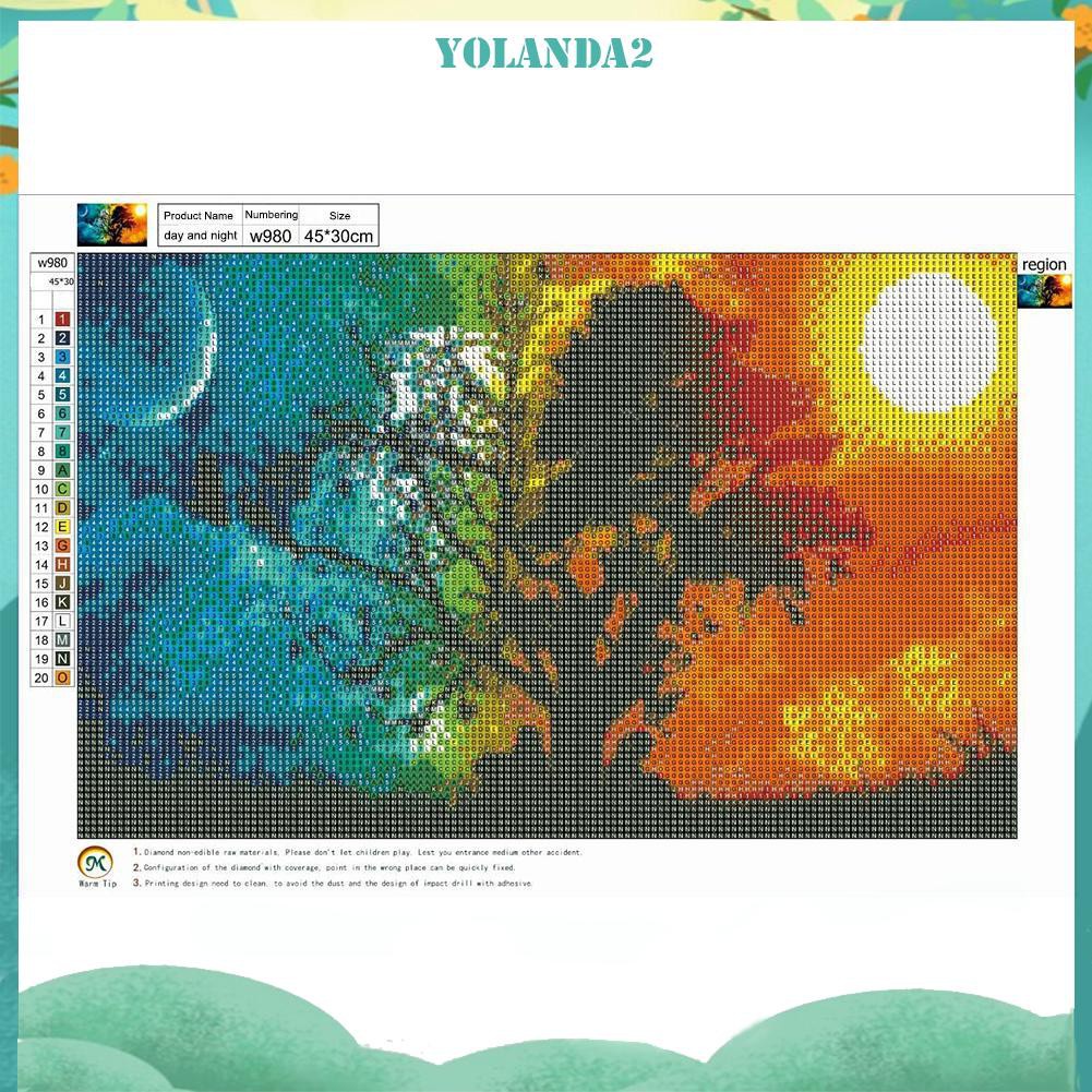 Toàn Bộ Tranh Thêu Chữ Thập Đính Đá Kim Cương Hình Cây