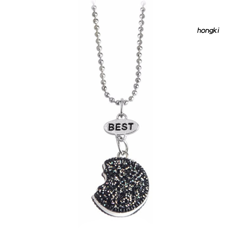 Set 2 Dây Chuyền Mặt Bánh Quy Và Cốc Cà Phê In Chữ Best Friends Dễ Thương