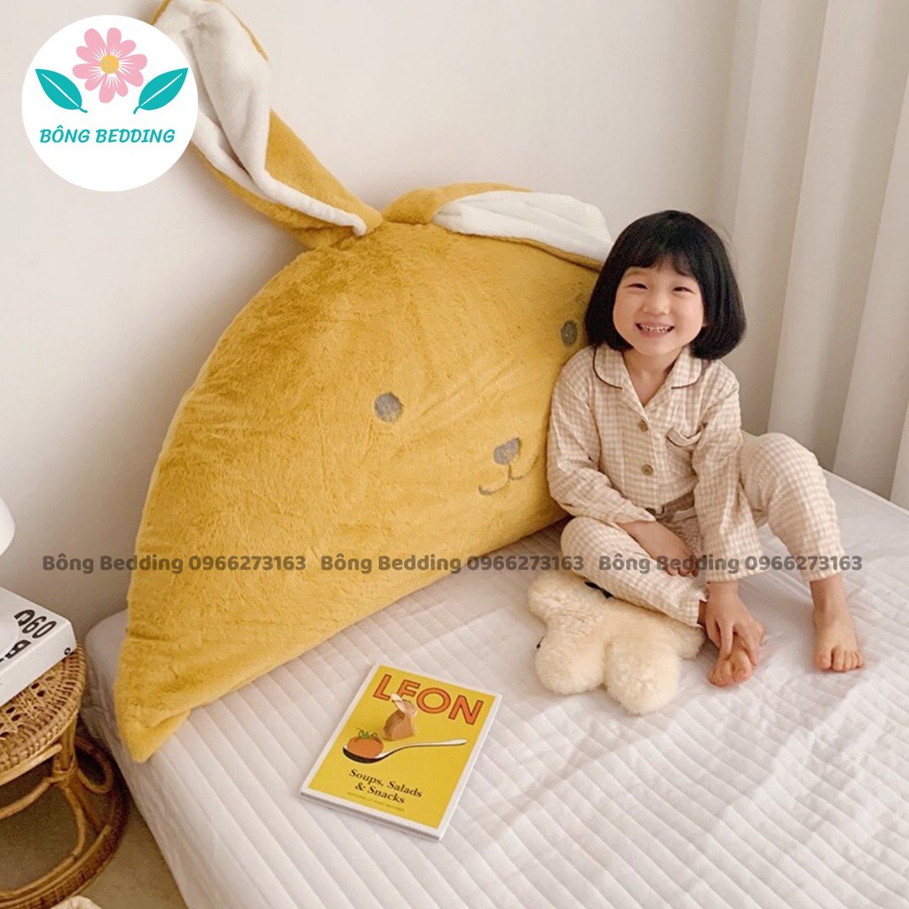 Gối Tựa Đầu Giường Hình Thú, Chất Liệu Vải Nỉ Lông Cao Cấp Có Sẵn Kích Thước 1m5