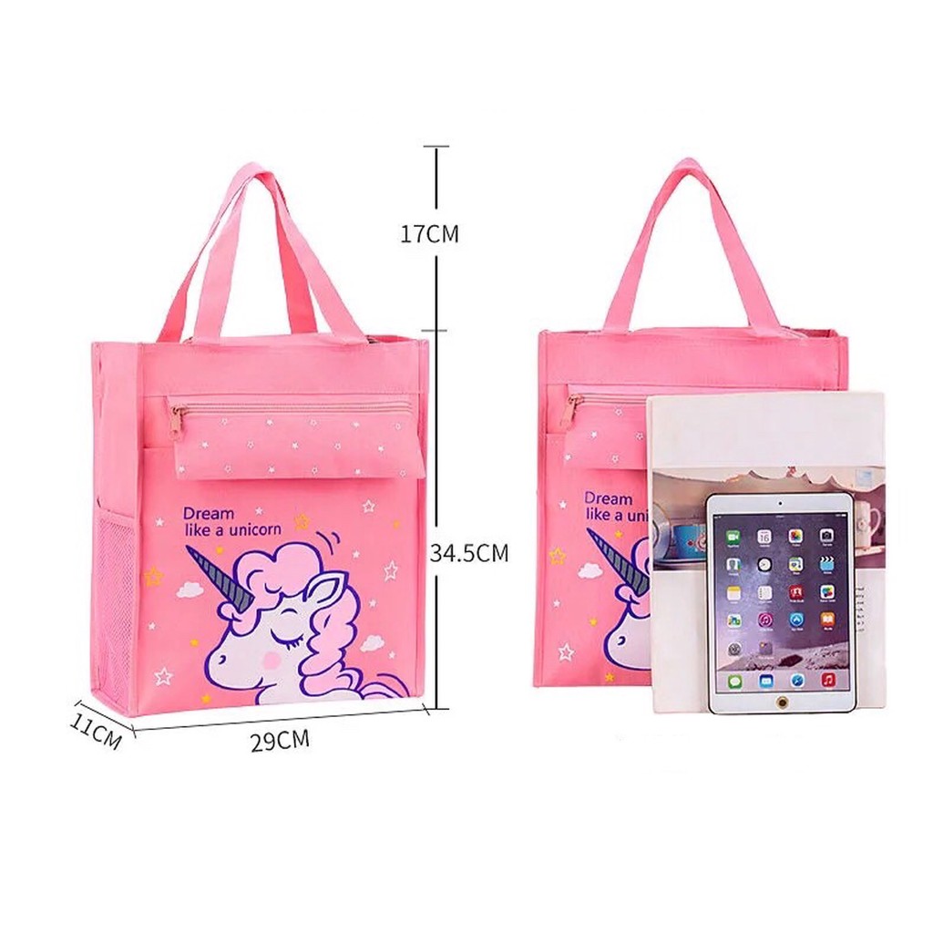 Túi học thêm túi đựng đồ xách tay học sinh sinh viên chống thấm nước bền đẹp túi vải bố