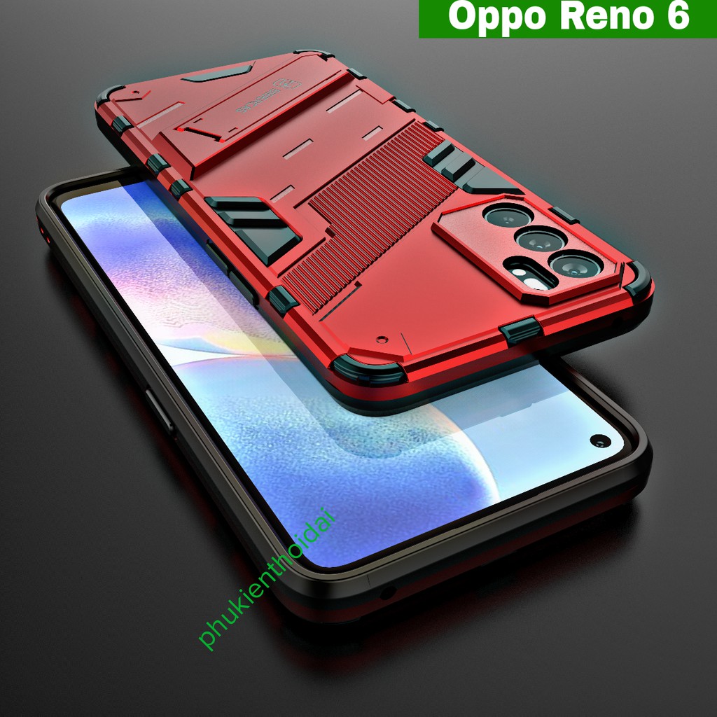 Ốp lưng Oppo Reno 6 5G Iron Man Ver 2 chống sốc giá đỡ xem phim thời trang cao cấp