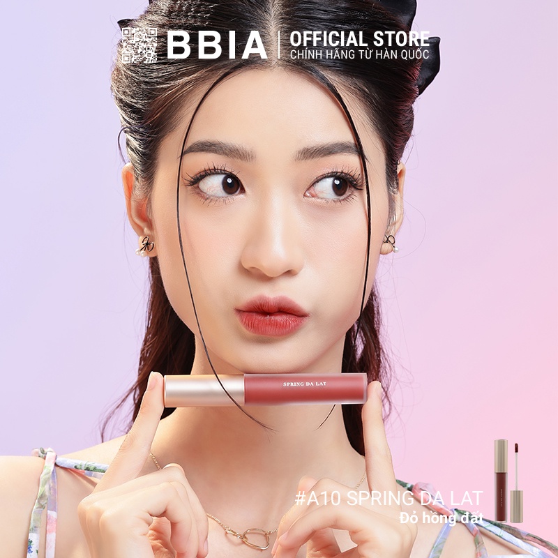 Son Kem Lì Bbia Last Velvet Lip Tint Asia Edition Version 2 - A10 Spring Da Lat 5g - Bbia Official Store