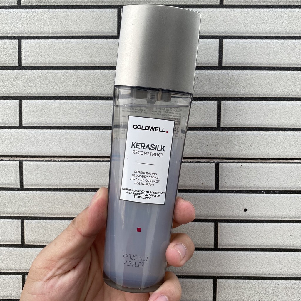 🇩🇪Goldwell🇩🇪 Xịt dưỡng phục hồi Goldwell Kerasilk Reconstruct Restorating Blow Dry Spray 125ml