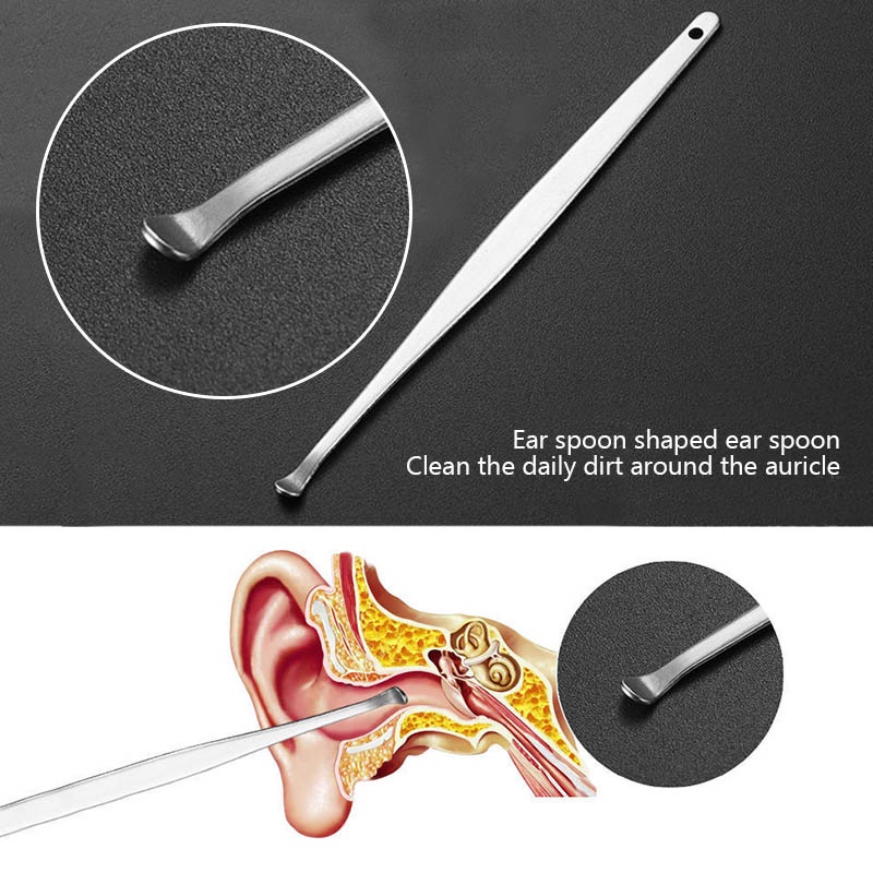 Bộ 6 Dụng Cụ Vệ Sinh Ráy Tai Chuyên Dụng Tiện Lợi