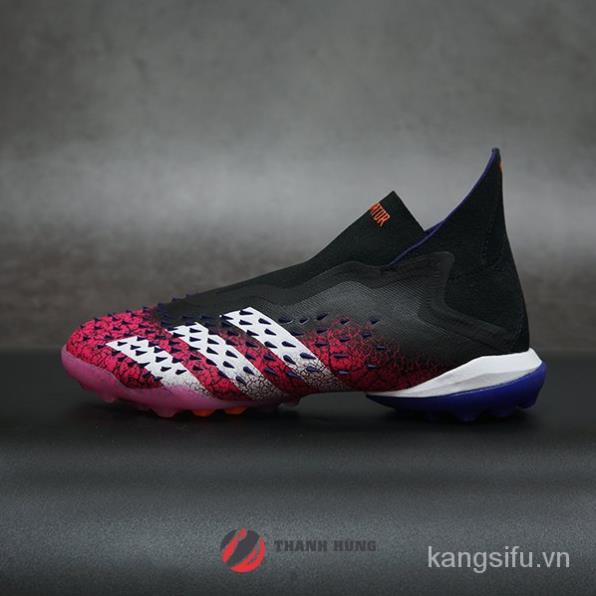 GIÀY ĐÁ BÓNG CHÍNH HÃNG ADIDAS PREDATOR FREAK + SUPERSPECTRAL TF – FW7239 – ĐEN/HỒNG TÍM 🥇
