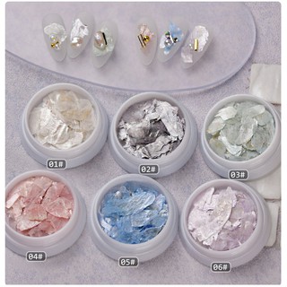 xà cừ trang trí nail