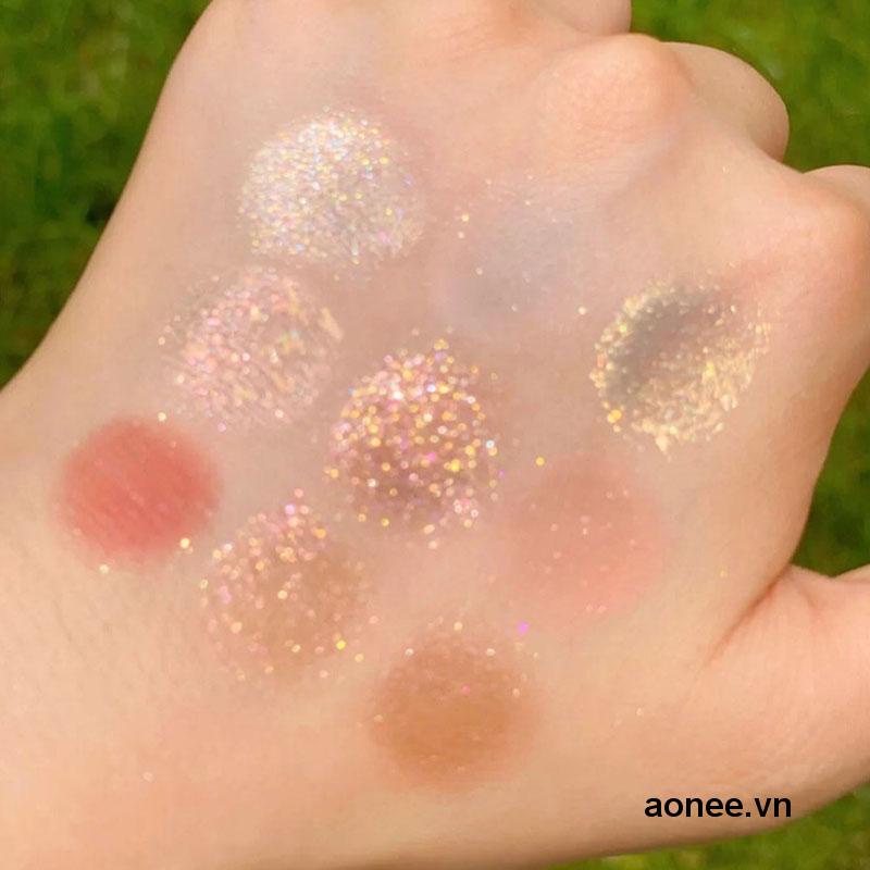 ✨✨Bảng phấn trang điểm mắt 9 màu sắc ánh ngọc trai lấp lánh thời trang
