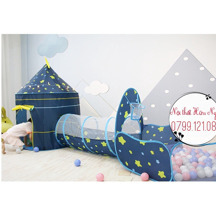 Bộ combo Lều vải,đường hầm,nhà banh cho bé  đồ chơi trẻ em