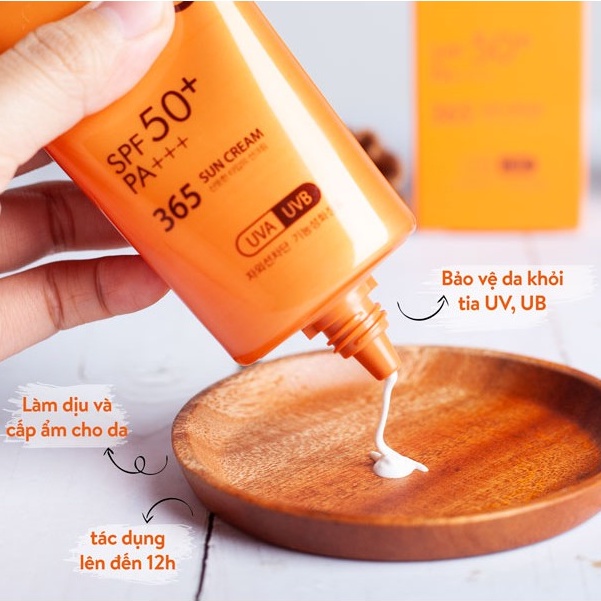 Kem Chống Nắng Anjo dưỡng ẩm, dịu nhẹ và bảo vệ da Professional SPF 50+PA+++ 365 Sun Cream 70g NPP Shoptido