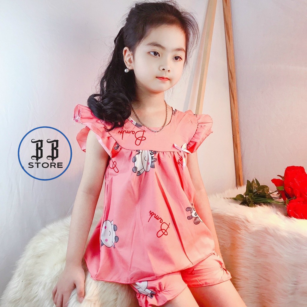 Pijama cho bé, Bộ bé gái mùa hè xinh xắn mát mỏng