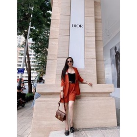 Set Áo Vest Blazer Và Quần Short Cam Gạch SUNNY180 | BigBuy360 - bigbuy360.vn