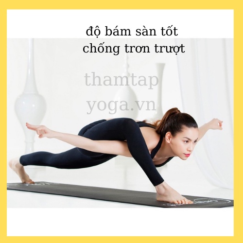 Thảm Tập Yoga Chống Trượt 2 Lớp Dày 8mm Chất Liệu Cao Su Non TPE Cao Cấp, Tập Gym Thể Dục Tại Nhà GYGA