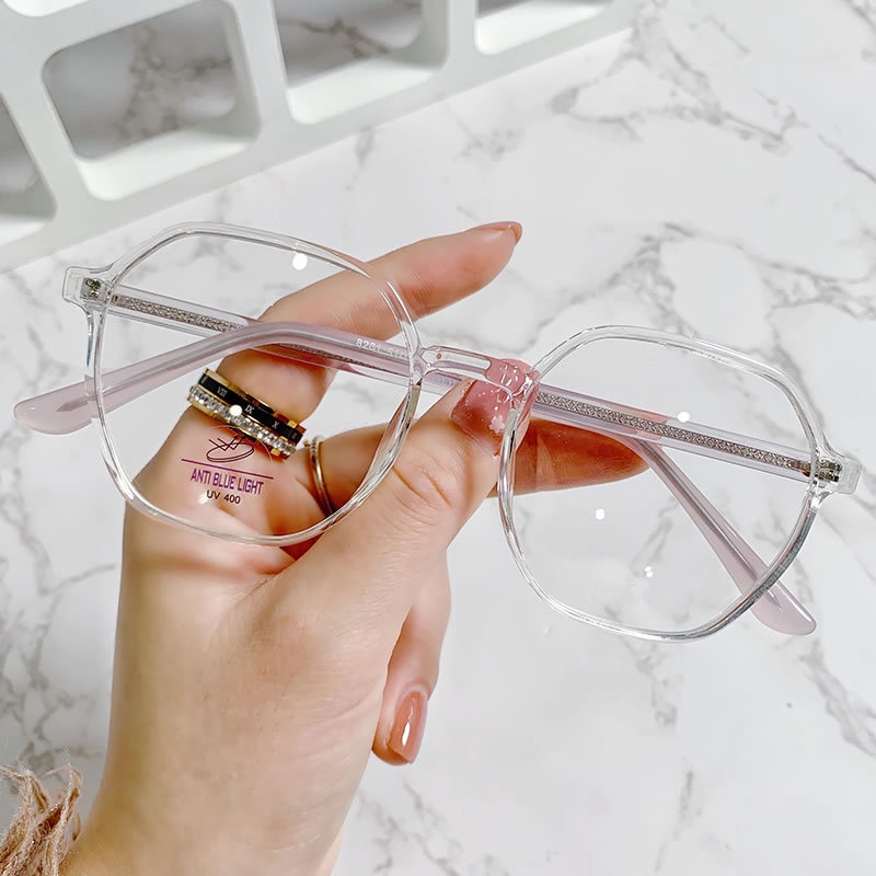 Gọng kính cận nam nữ VIENDO mắt đa giác chống ánh sáng xanh Hàn Quốc màu sắc thời trang