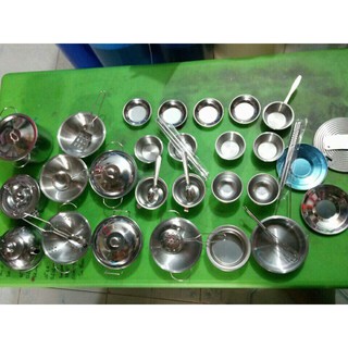 Đồ chơi nấu ăn inox (25 chi tiết 40 chi tiết)