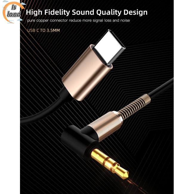 Dây Cáp Âm Thanh USB Type C Với Giắc Cắm 3.5mm Chuyên Dụng Dành Cho Huawei Xiaomi Samsung