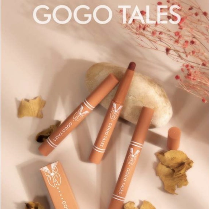 Son bút chì GOGO TALES mịn lì tiện lợi Pink Velvet Mist Lipstick GT202 GOGO55