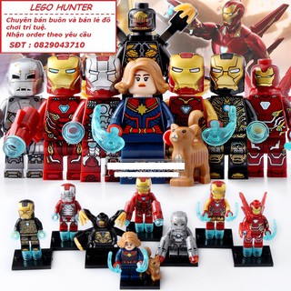 Lego Minifigures Nhân vật Siêu Anh Hùng WM 6055 Người sắ , Đại úy Marvel
