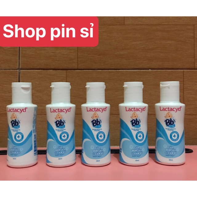 Sữa Tắm Gội Lactacyd BB-Giảm rôm sảy và hăm kẽ 60 ml cho Bé