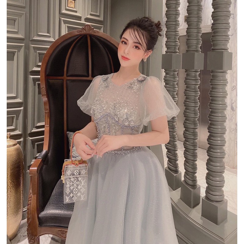 Đầm body dự tiệc 2 dây siêu tôn dáng kết đá TRIPBLE T DRESS - size S/M/L - MS242V