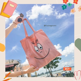 Túi Tote Túi Vải Oversized Màu Hồng Xinh Xắn