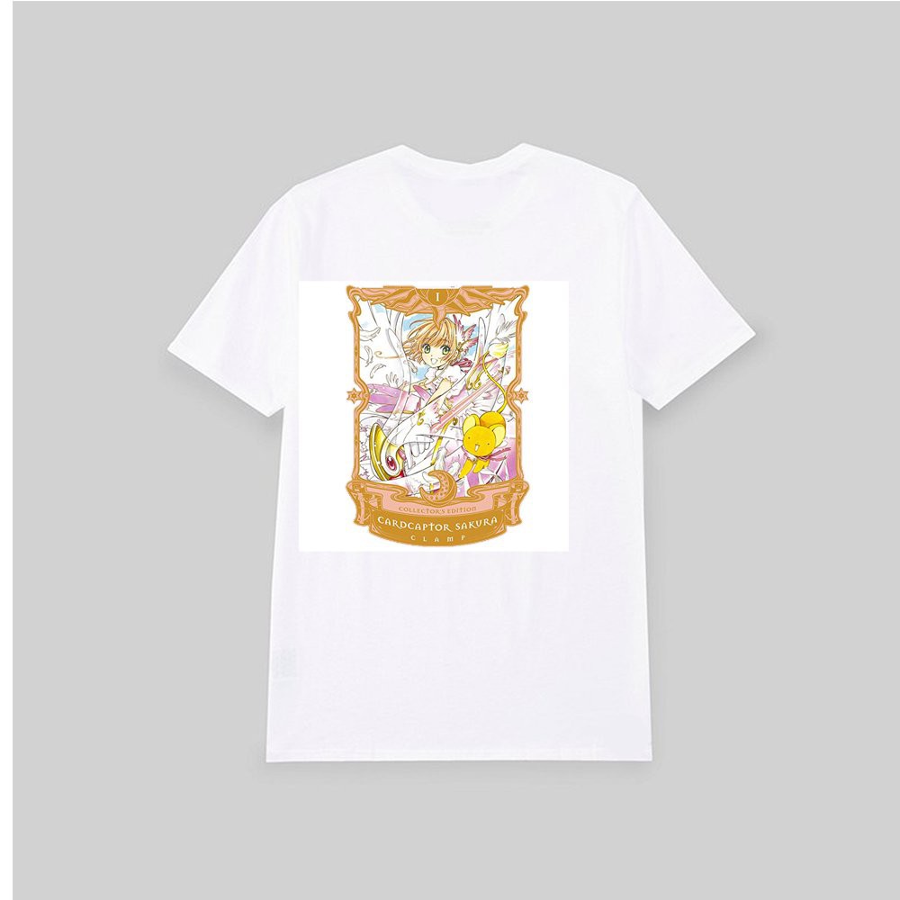 Áo thun phông trắng in hình Cardcaptor Sakura Thủ lĩnh thẻ bài anime