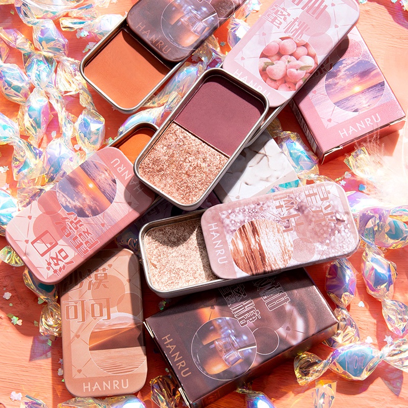 [Hàng mới về] Bảng phấn mắt 2 màu sắc long lanh quyến rũ độc đáo
