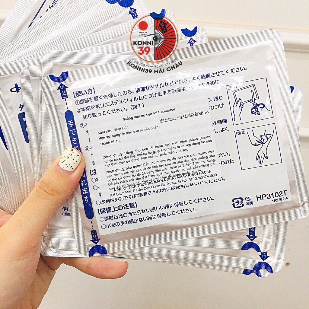 Miếng dán ép sẹo lồi Hisamitsu hàng chính hãng nội địa Nhật  - Konni39 Hải Châu