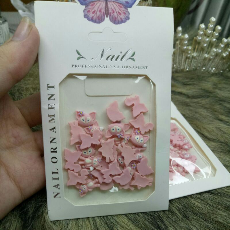 Set charm hồ ly gắn móng (freeship)