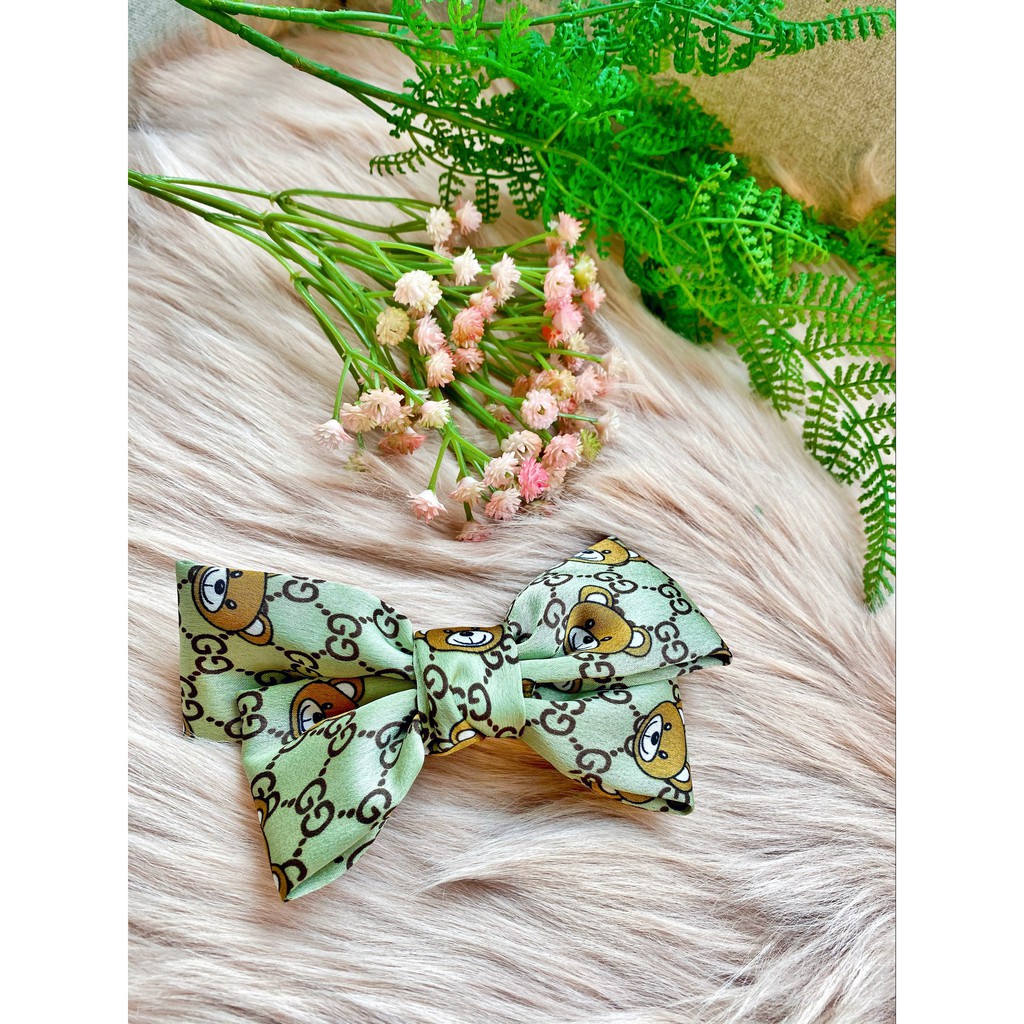 Kẹp tóc nơ lụa Hàn Quốc cho nữ bản đẹp xịn