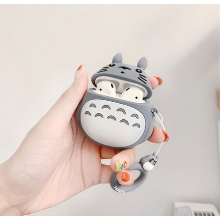 Case Vỏ Bao Airpods Đựng Tai Nghe Airpod 1 2 3 Pro Totoro Cover i11, i12...Toronto tặng kèm móc