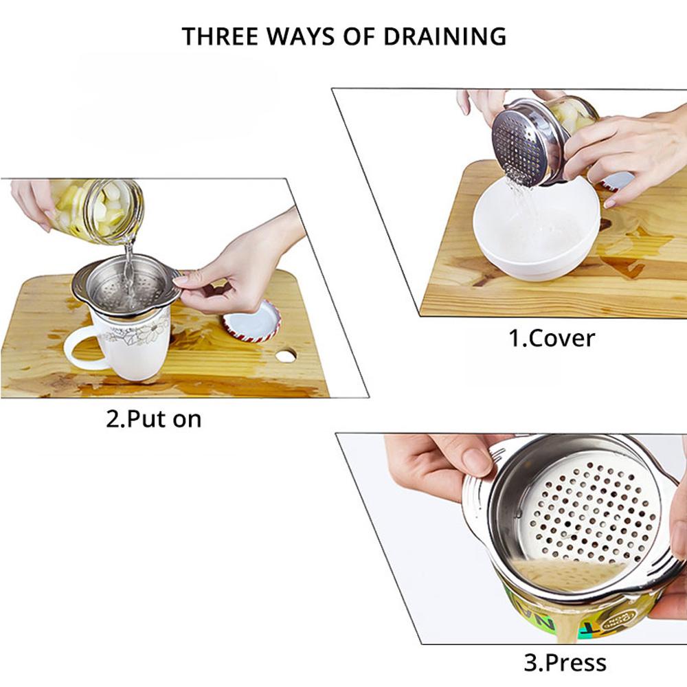 Dụng Cụ Lọc Nước Bằng Thép Không Gỉ Tiện Dụng Cho Nhà Bếp