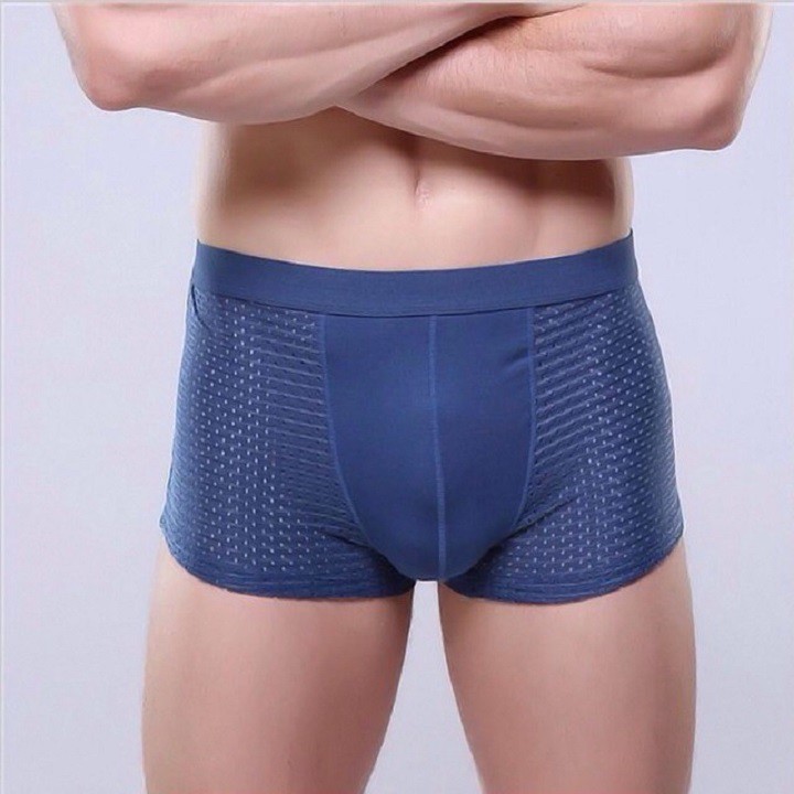 Bộ 4 Quần Lót Nam Boxer Thông Hơi Lưng Nhật, Quần Sịp Đùi Thông Hơi Cao cấp