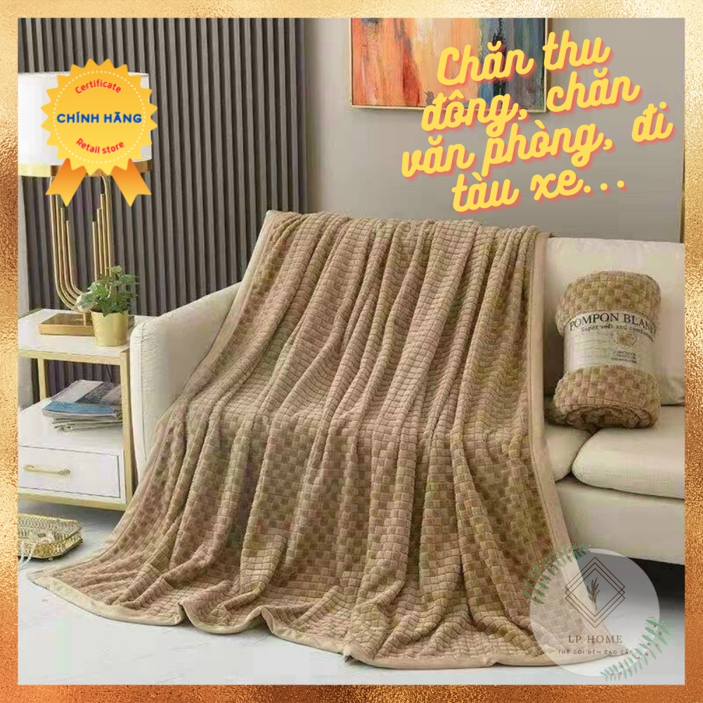 Chăn lông thỏ Blanket thu đông chính hãng - Nhập Nhật cao cấp - 2m3x2m